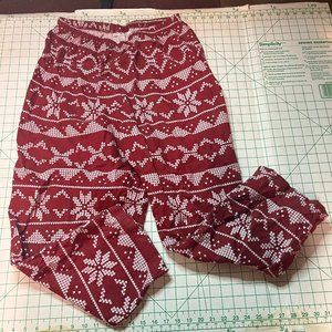 Dreams & Co. Women's Plus Size 18/20 red Pajamas elastic waist